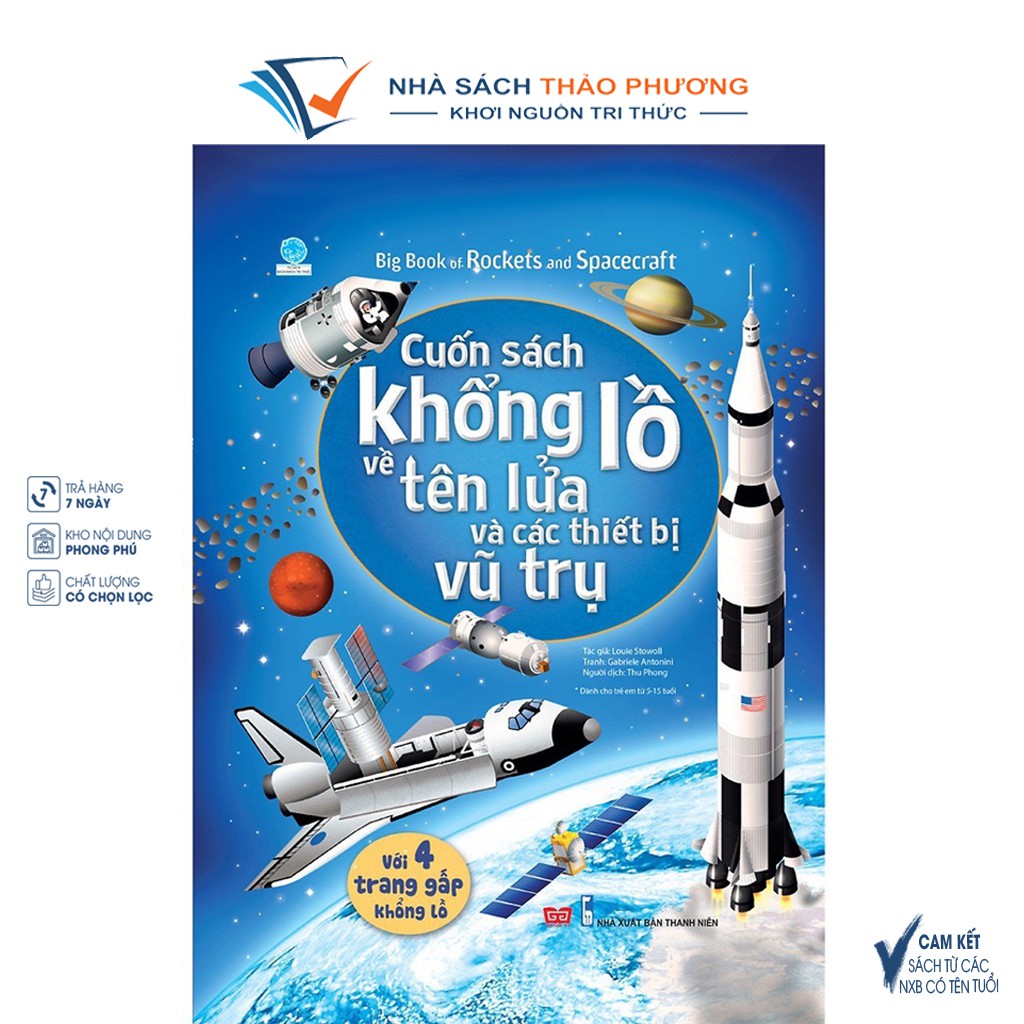 Sách tương tác - Big book Cuốn sách khổng lồ về tên lửa và các tiết bị vũ trụ
