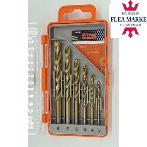 Bộ Mũi Khoan Inox Kapusi Cao Cấp KIM KHÍ ĐỨC NGUYEN