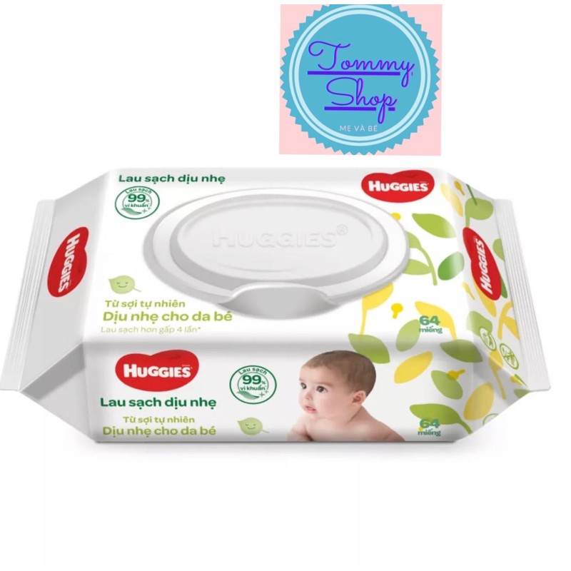 khăn ướt Huggies 64 miếng ( hàng đẹp ko băng dín)