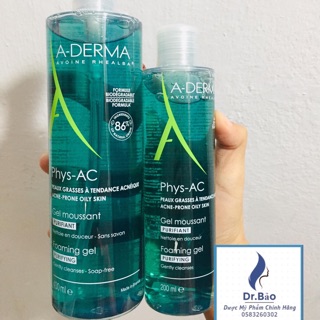 GEL RỬA MẶT ADERMA 200ml