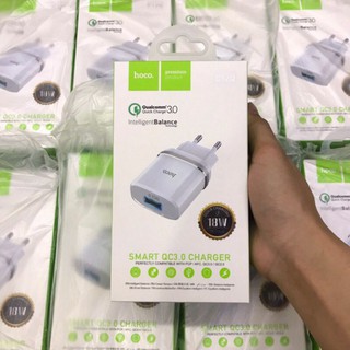 Củ sạc nhanh Hoco c12Q, hỗ trợ sạc nhanh 18w