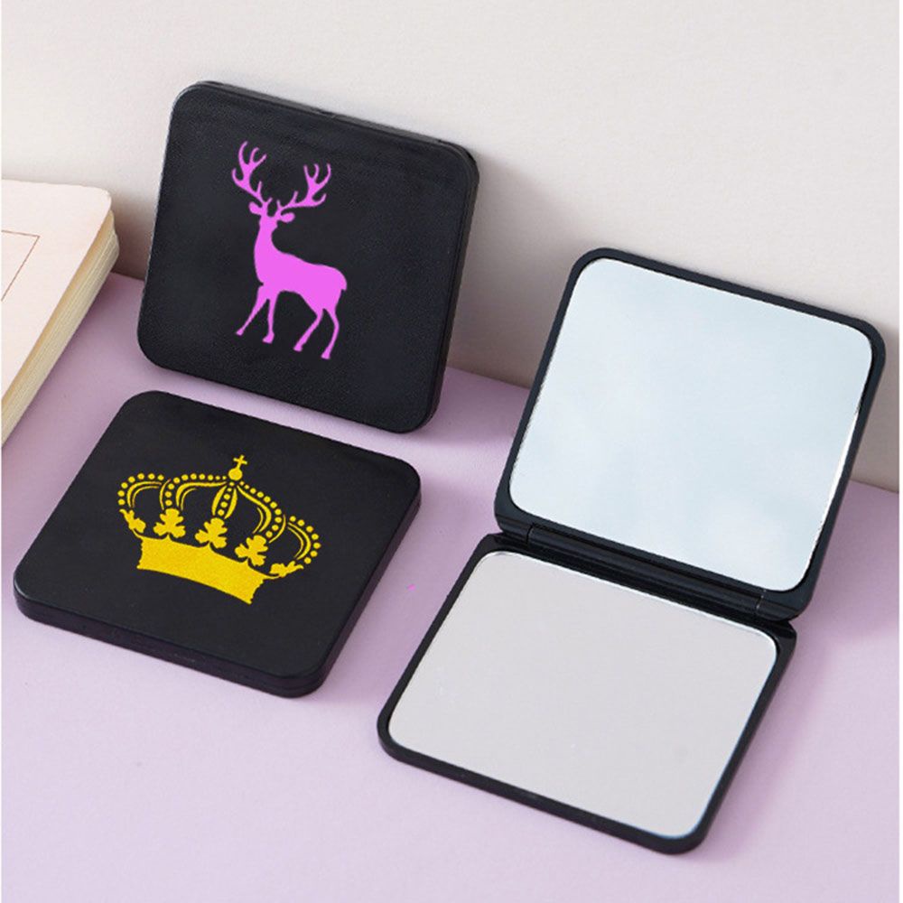 [Hàng mới về] Gương trang điểm cầm tay thiết kế hai mặt phong cách hoạt hình tiện lợi