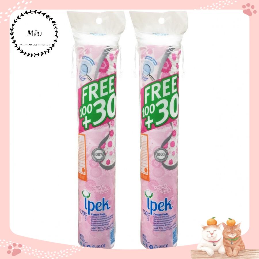 Bông tẩy trang ipeck 130 miếng