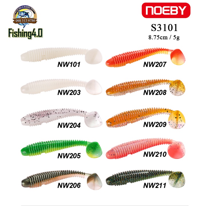 Mồi mềm câu lure NOEBY S3101 - 8.75cm/5g