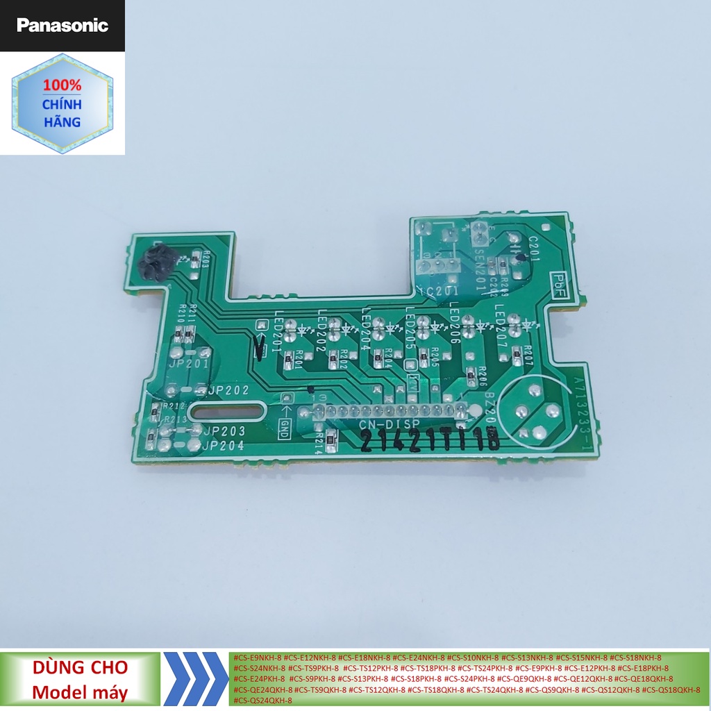 Phụ kiện bo mắt nhận,bo hiển thị điều hòa Panasonic model #CS-E9NKH-8 #CS-S10NKH-8 #CS-TS9PKH-8 #CS-E9PKH-8 #CS-S9PKH-8