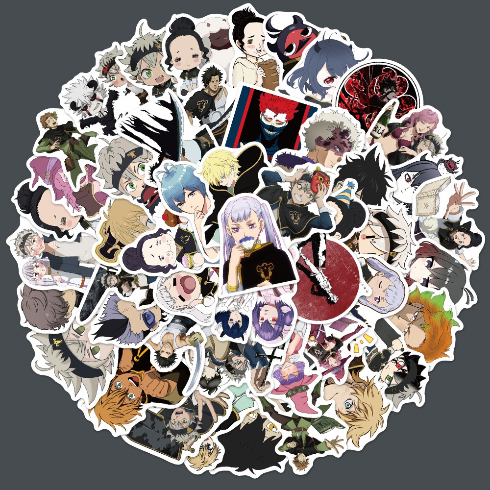 Bộ 50 Miếng Dán Hình Nhân Vật Anime Chống Thấm Nước