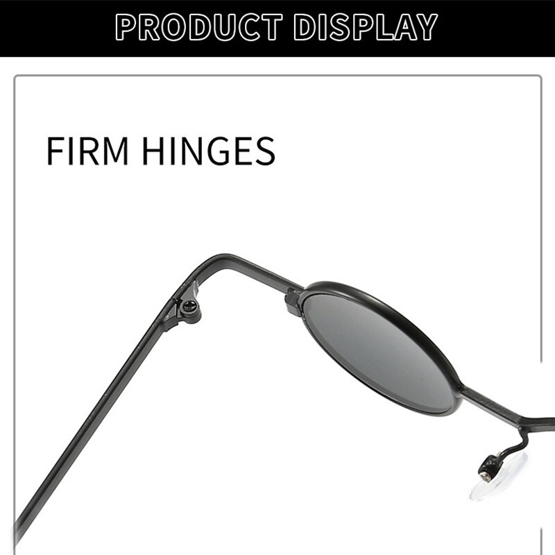 Kính Mát Gọng Tròn Mini Chống Tia UV400 Phong Cách Hip Hop