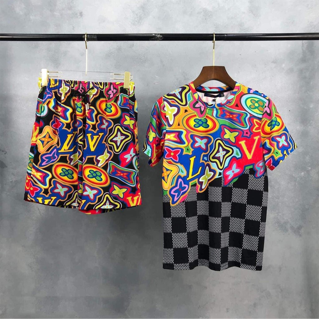 [ FREE SHIP ] [ FREE SHIP ] Bộ Thun Hè Lv Loang Hoa Chữ 7 Màu cực HOT | BigBuy360 - bigbuy360.vn