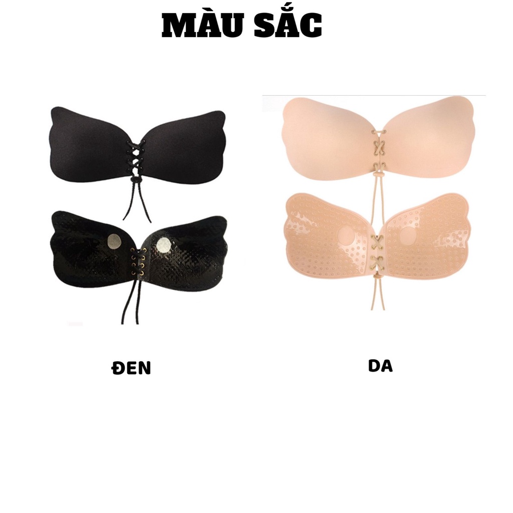 Miếng Dán Ngực Nữ Hình Cánh Tiên tạo khe siêu dính thiết kế dây nút MÃ P33