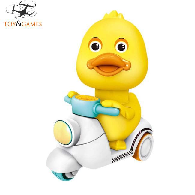 Wind Up Mini Duck Toys Friction Powered Cars Motorcycle Vehicles Pull Back Vehicles