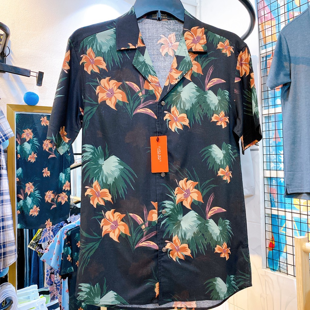 Sơ mi họa tiết mùa hè