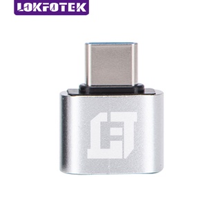 Đầu OTG truyền dữ liệu nhanh LokFoTek A02 cổng cắm Type C bằng kim loại màu bạc