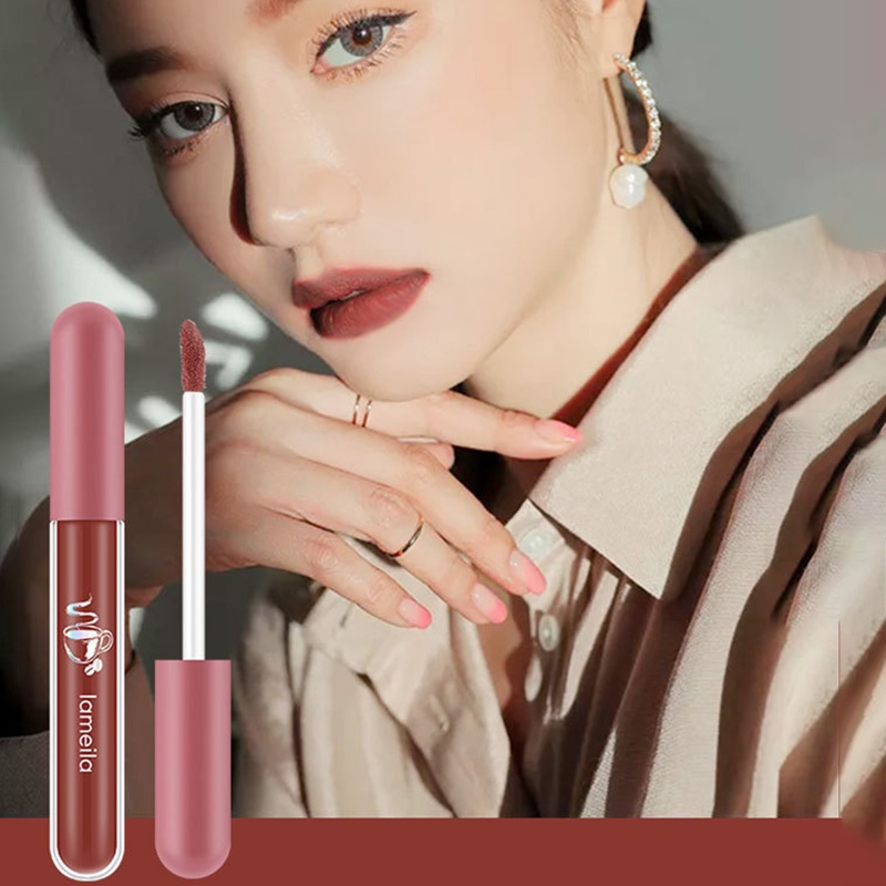 Son Môi Lameila Chống Thấm Nước Và Mồ Hôi Lâu Trôi Trang Điểm Tự Nhiên Không Dính Cốc 6 Màu Tùy Chọn