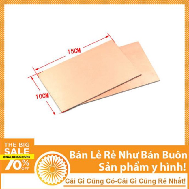 Phíp Đồng Làm Mạch Điện Tử 10X15cm 1 Mặt Thủy Tinh