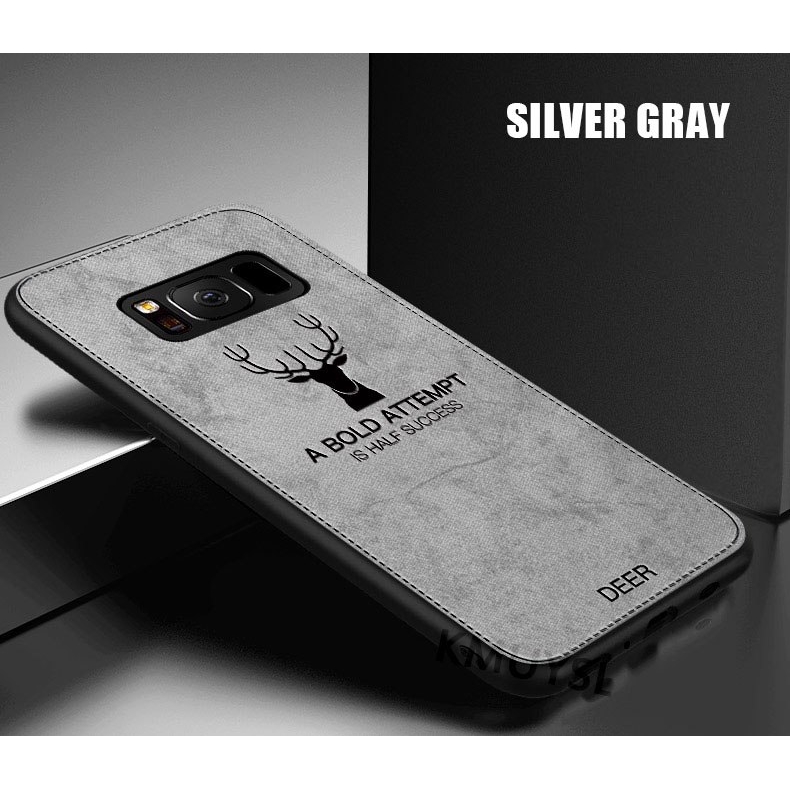 Casing Samsung Galaxy S20 FE Ultra S8 S9 S10 Plus Note 8 9 Ốp lưng dẻo siêu mỏng in hình đầu tuần lộc cổ điển