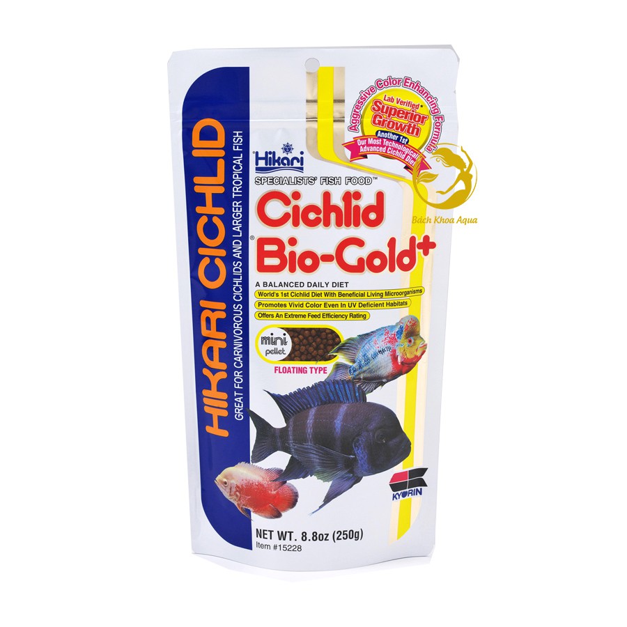 Thức ăn bổ sung thịt Hikari Cichlid Bio-Gold Plus 250G