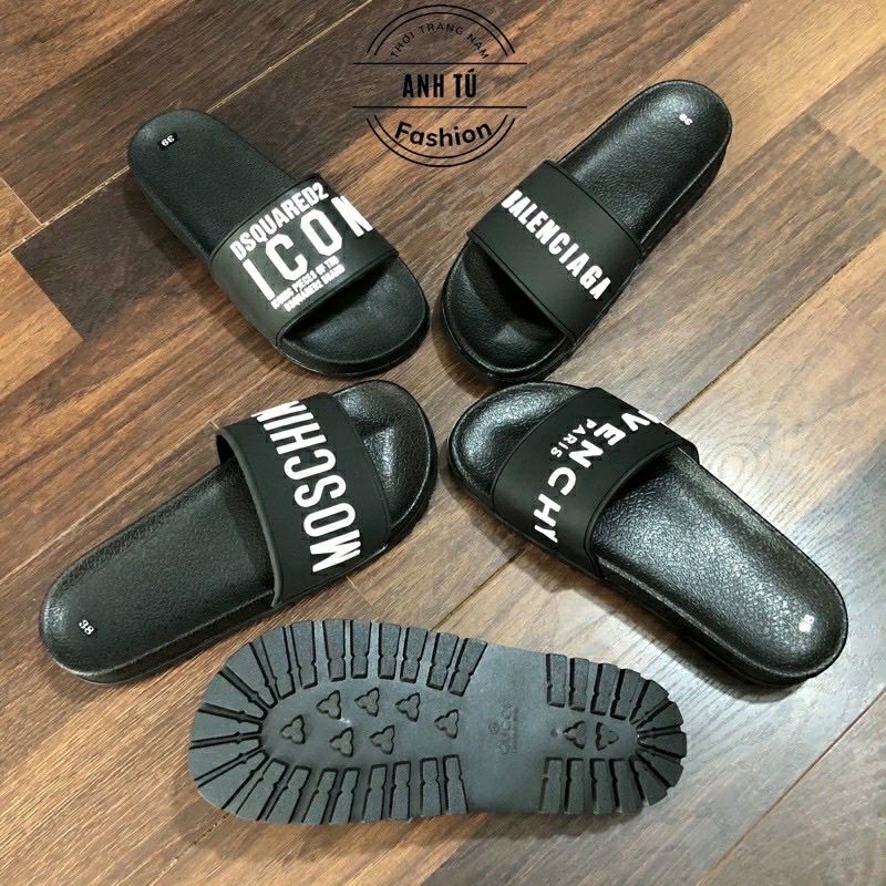 🔥HÀNG SIÊU CẤP🔥 Dép lê bảo bình nam quai ngang 7 màu, Dép mickey nam nữ đế độn tăng chiều cao 4cm chống trơn trượt
