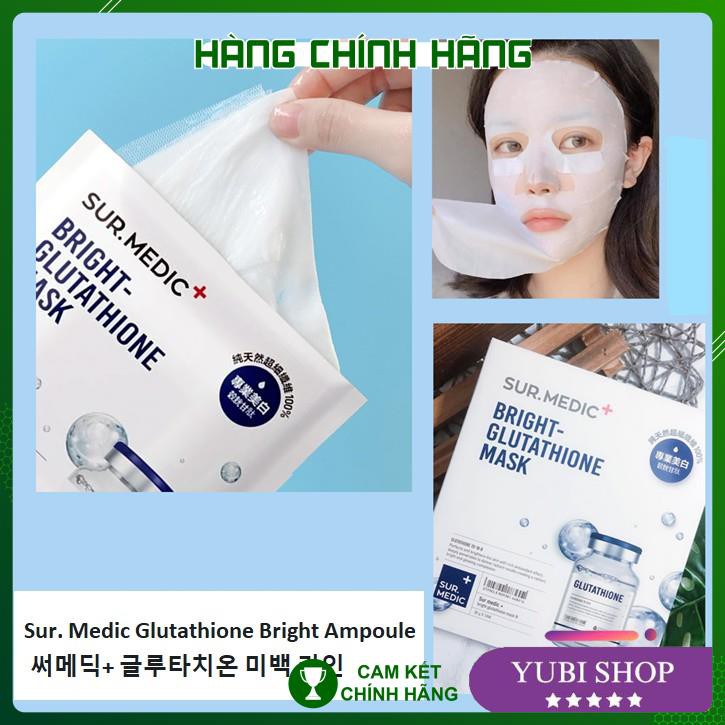 [HÀNG AUTH] MẶT NẠ LÀM TRẮNG CHUYÊN SÂU - NEOGEN SUR.MEDIC BRIGHT GLUTATHIONE MASK - HÀN QUỐC  - Hot