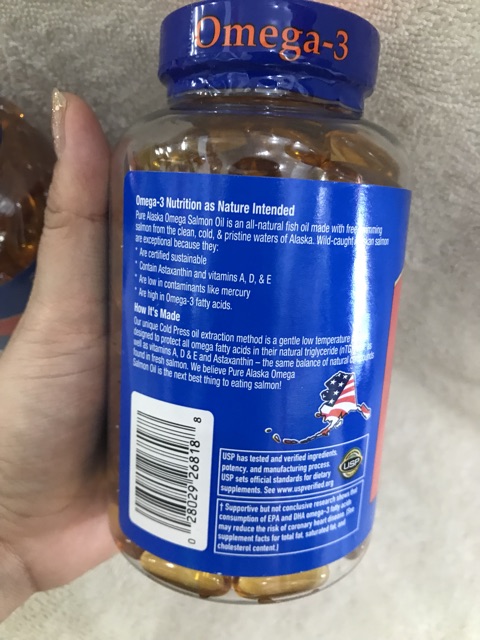 Viên dầu cá hồi Fish Oil Pure Alaska