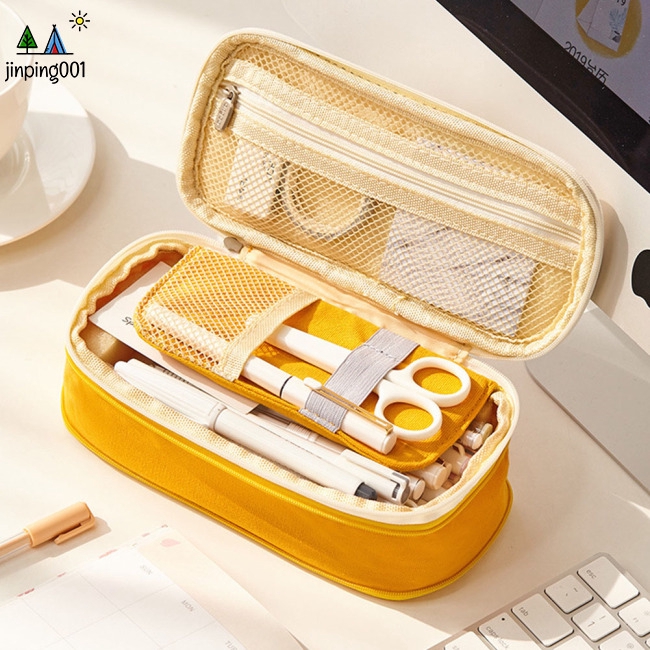 Túi đựng bút dung tích lớn có khóa kéo cho học sinh