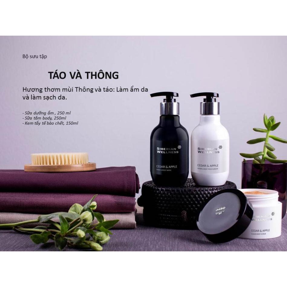 Sữa tắm dưỡng ẩm làn da Hạt thông xắt &amp; táo Spa Collection Cedar &amp; Apple Hand &amp; Body Wash