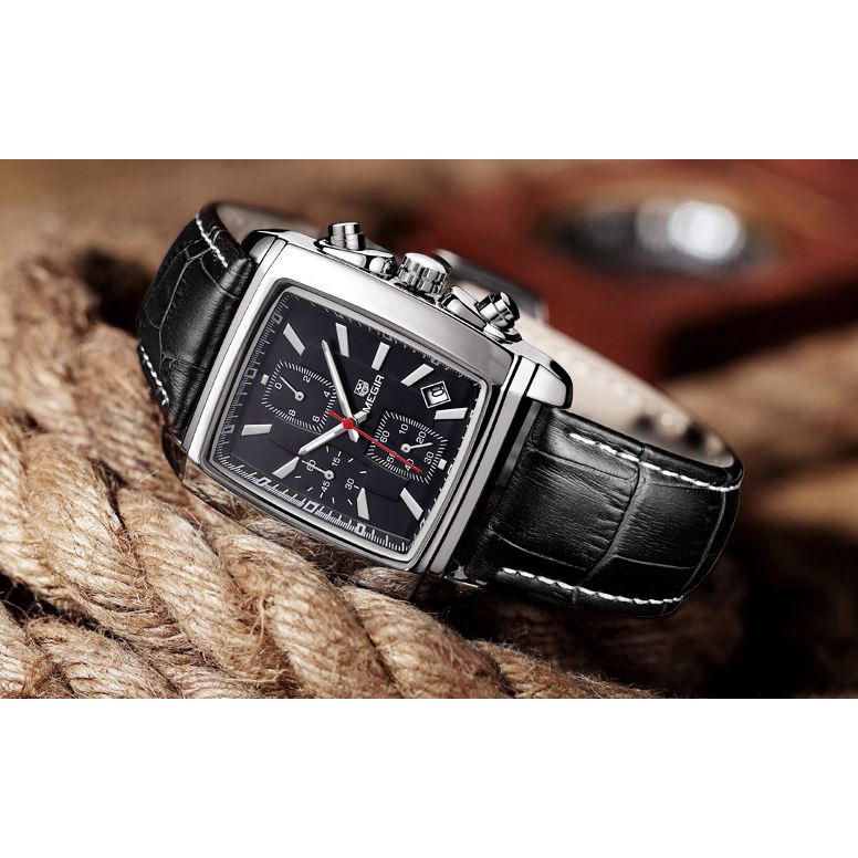 Đồng hồ dây da chống nước thạch anh < MEGIR > chống nước thiết kế thời trang đẳng cấp thể thao SPORT | BigBuy360 - bigbuy360.vn