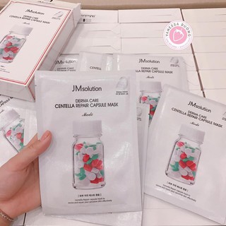 Mặt nạ rau má: jm solution derma care centella madeca capsule mask medi