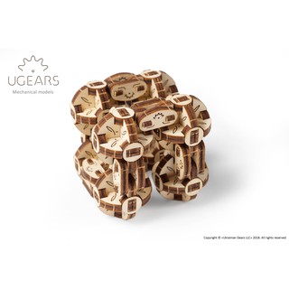 Mô hình gỗ cơ khí - UGEARS FLEXI-CUBUS - RUBIK Vô Cực - Mô hình nhập khẩu Châu Âu- Mô hình 3D DIY