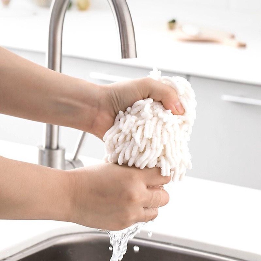 Khăn Lau Tay Tròn San Hô Thấm Hút Cực Tốt Cho Nhà Bếp, Nhà Tắm