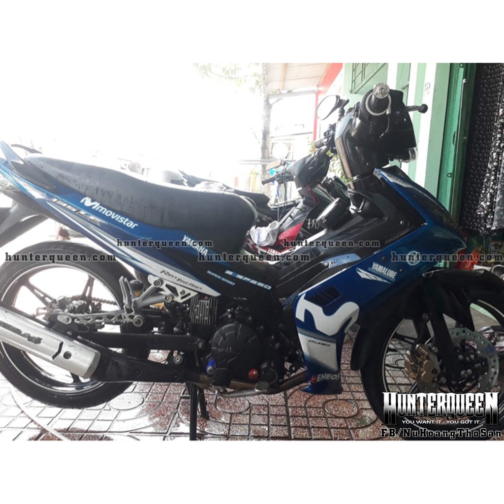 Tem rời Exciter 135 đời 2006-2009. Movistar dán xe xanh (khác đời hoặc màu xe thì khách nhớ inbox)