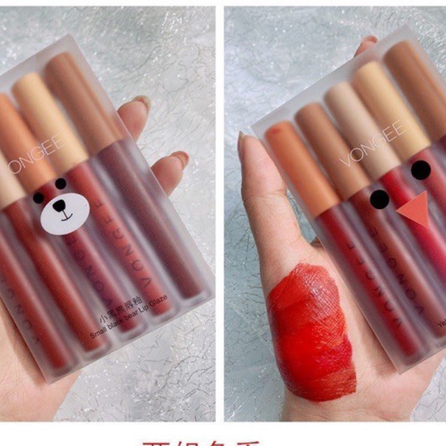 Set 5 Cây Son Kem Lì VONGEE Nội Địa Trung Mịn Lâu Trôi | BigBuy360 - bigbuy360.vn