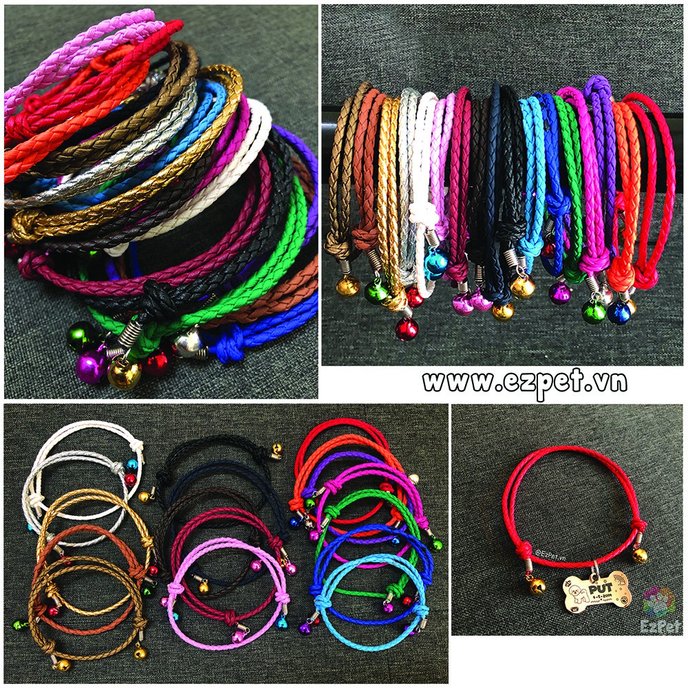 Vòng cổ chó mèo handmade - Vòng dây đeo cổ thú cưng EzPet Shop