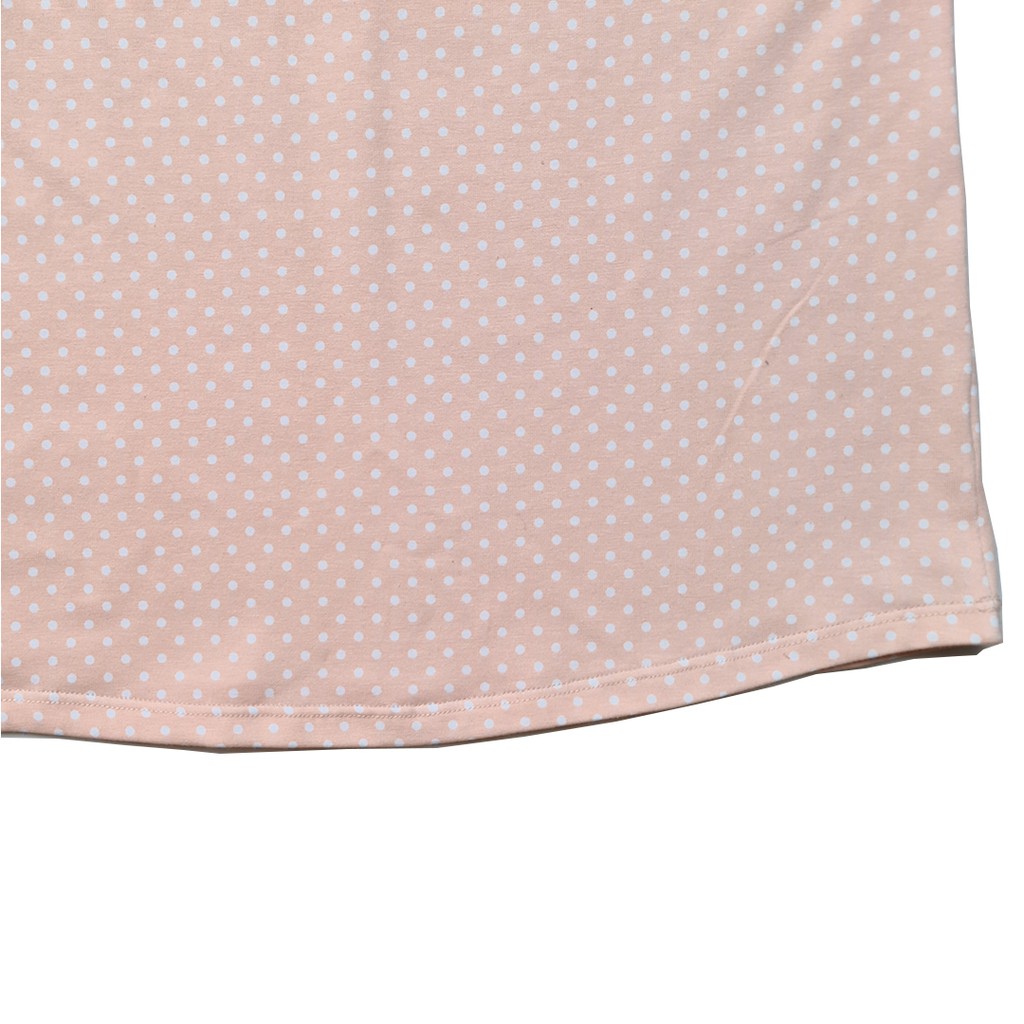 Bộ đồ ngủ 2 dây thun cotton 4 chiều chấm bi siêu mềm mịn size 40kg-65kg | BigBuy360 - bigbuy360.vn