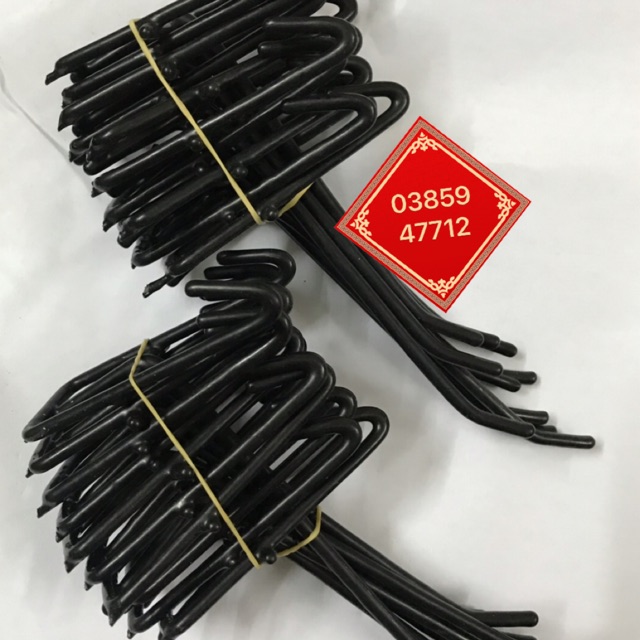 Tay cài lưới sắt 100 Chiêc Sơn Đen Dài 10Cm TREO PHỤ KIỆN SHOP