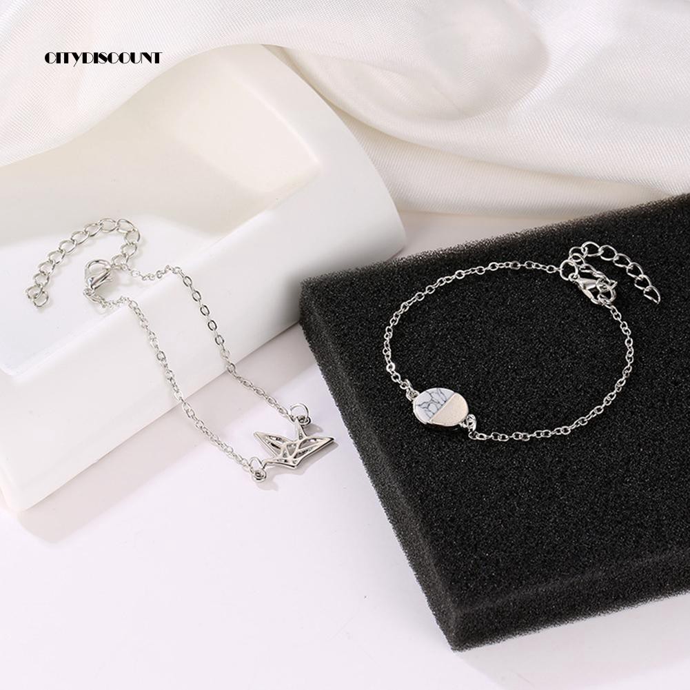 Bộ 2 vòng tay hợp kim đính trang trí nhiều kiểu dáng | BigBuy360 - bigbuy360.vn