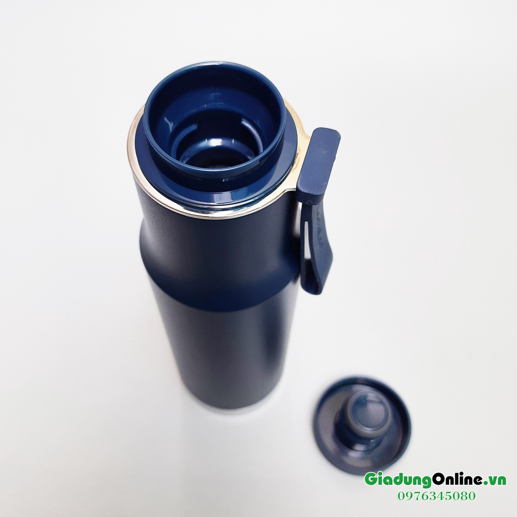 Bình giữ nhiệt LocknLock Metro Edge Tumbler LHC4199NVY 620ml - xanh navi - Larva Store