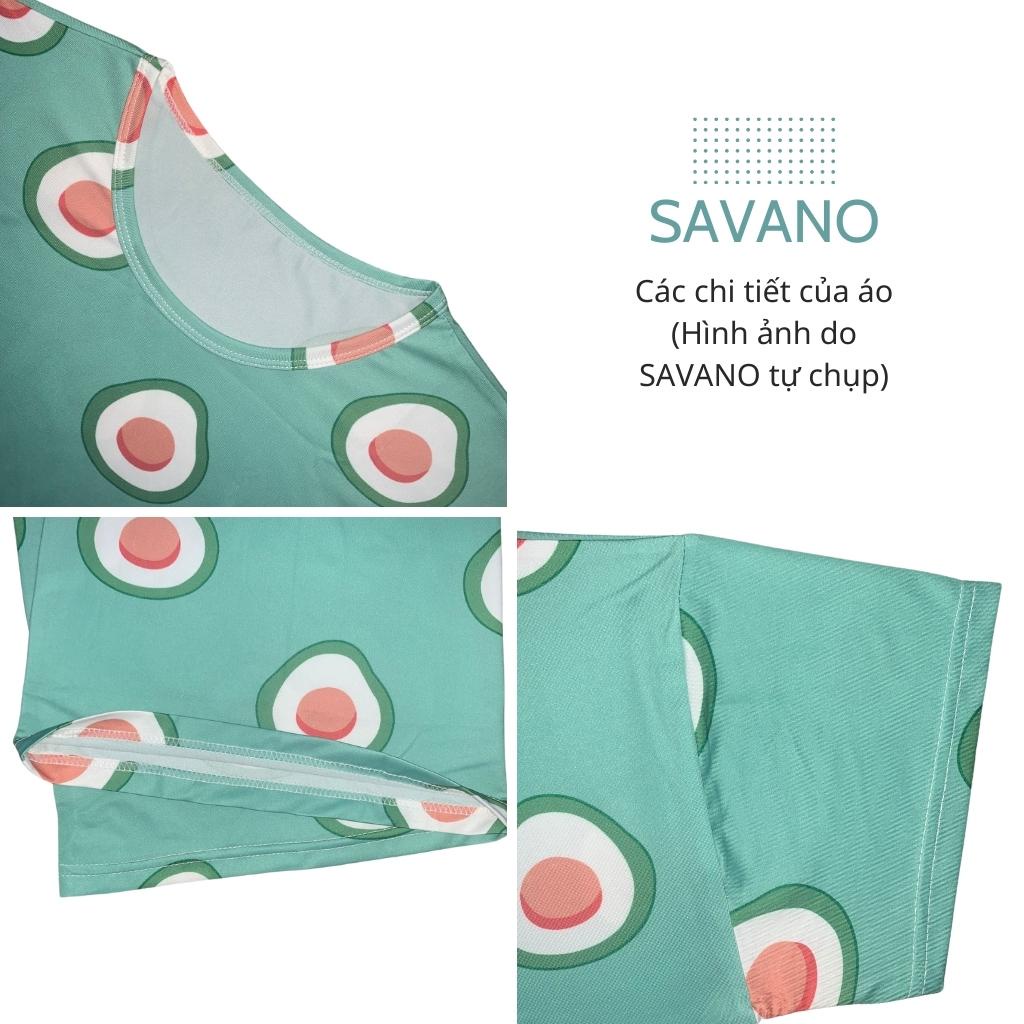 Bộ mặc nhà nữ mùa hè cotton cao cấp SAVANO mã VA36 | BigBuy360 - bigbuy360.vn