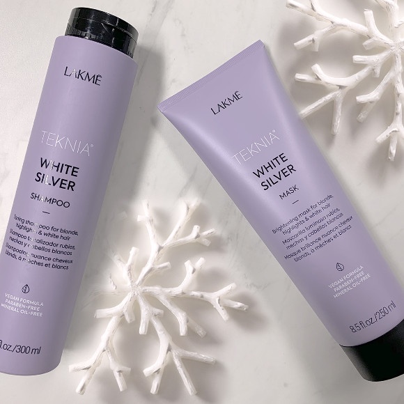 DẦU GỘI XẢ LAKME ULTRA WHITE SILVER DÀNH CHO TÓC TẨY VÀ NHUỘM BẠC, XÁM 300ML - 250ML