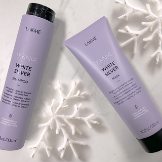 DẦU GỘI XẢ LAKME ULTRA WHITE SILVER DÀNH CHO TÓC TẨY VÀ NHUỘM BẠC, XÁM 300ML - 250ML