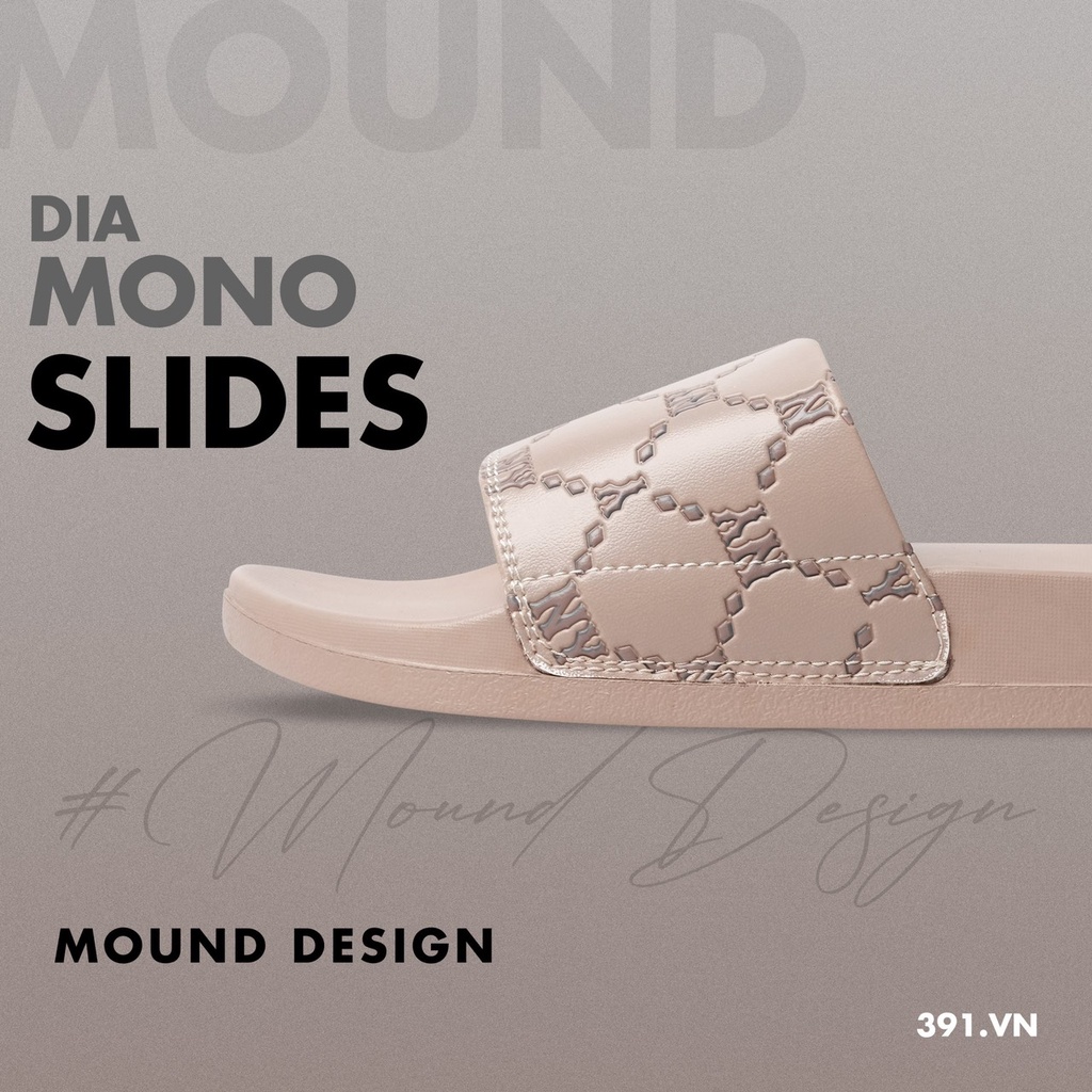 Dép quai ngang cao cấp MLB MONO NÂU