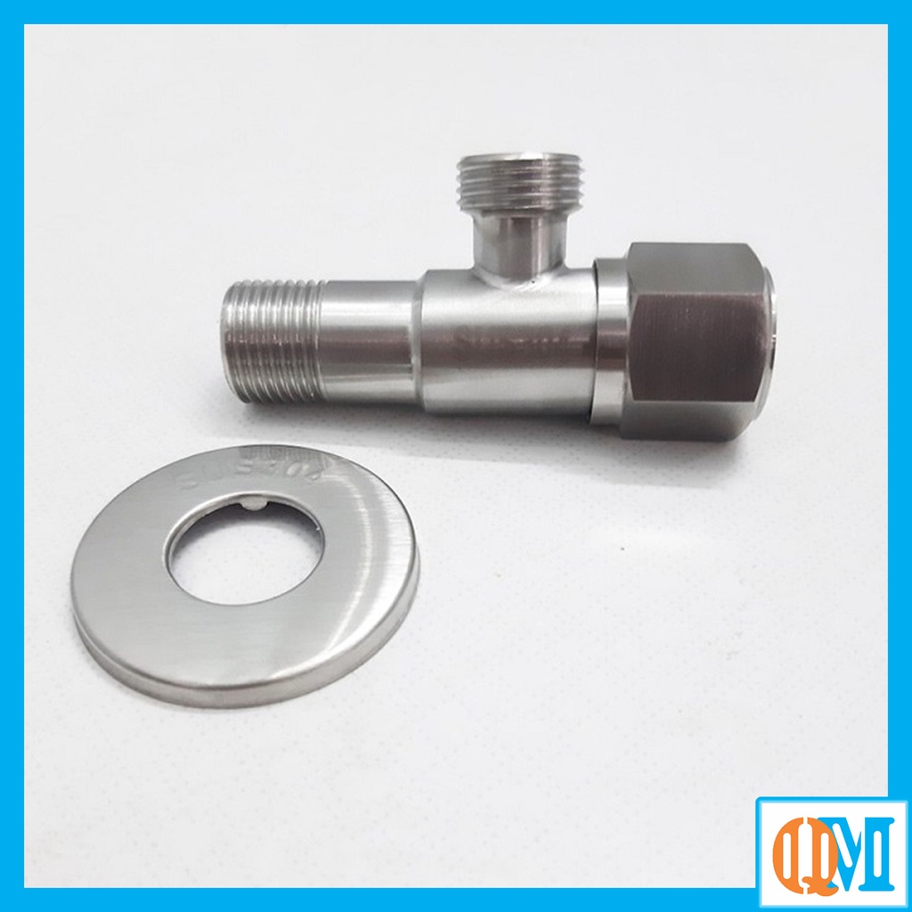 Van F khóa nước , van 1 ngả giảm áp lực nước cho nhà vệ sinh bằng Inox 304 cao cấp