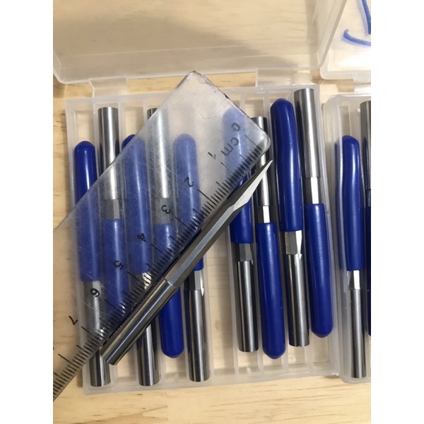 Mũi đục CNC, Đục tinh 2 me phi 6 tổng dài 60-70-80-100-120 K