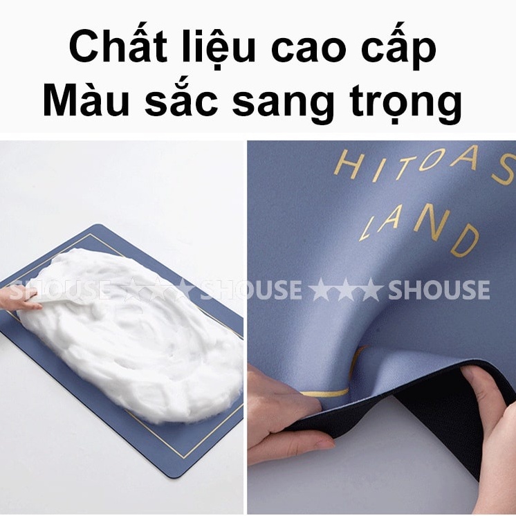 Thảm Lau Chân Chùi Chân Silicon phòng tắm trải sàn siêu thấm hút nước chống trượt cao cấp đế cao su chất siêu dày 2022