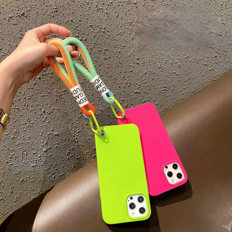 Ốp Điện Thoại Silicon Màu Neon Dạ Quang Sang Trọng Cho 13 12 11 Pro max xs max xr 7 8 6 6s plus se 2020