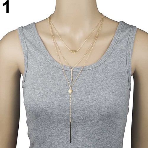 Vòng Cổ Thời Trang Nữ Baho Nhiều Dây Mặt Thanh Duyên Dáng Dự Tiệc Dành Làm Quà Tặng