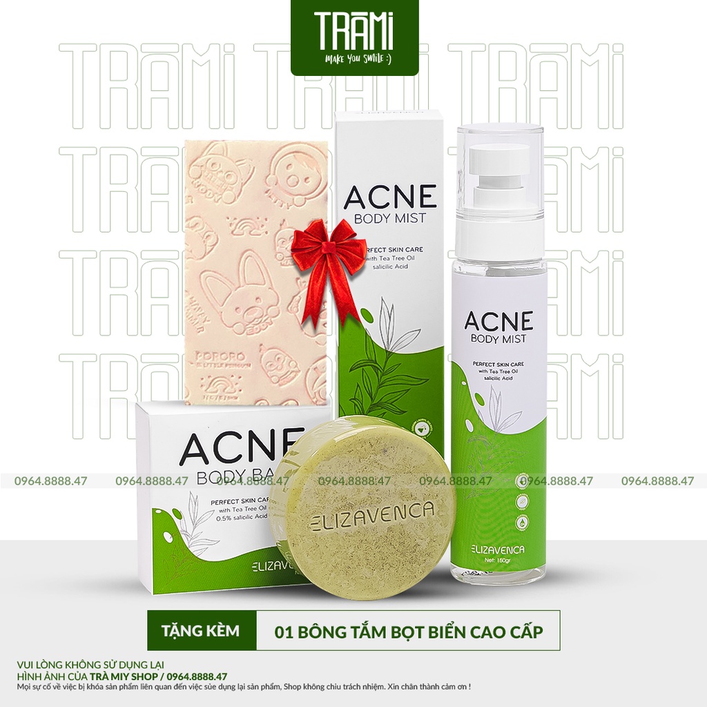 [CHÍNH HÃNG] Xịt Mụn Lưng Và Xà Phòng Giảm Mụn Lưng Elizavenca, Đánh Bay Mụn Lưng Chỉ Sau 3 Tuần Sử Dụng | BigBuy360 - bigbuy360.vn