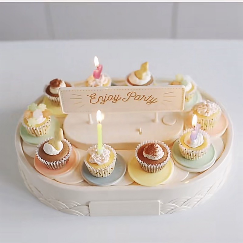 Khay băng chuyền đặt bánh cup cake sinh nhật party CÓ SẴN