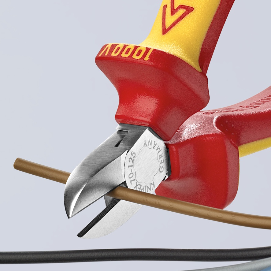 Kìm Cắt Mũi Thon Mini Chiều Dài 125mm Knipex 70 02 125/ 70 05 125/ 70 06 125 Lưỡi Cắt Tôi Cứng 62HRC Cắt Dây Điện & Thép