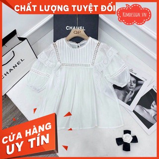 Áo babydoll cánh tiên tay bồng tiểu thư Ulzzang