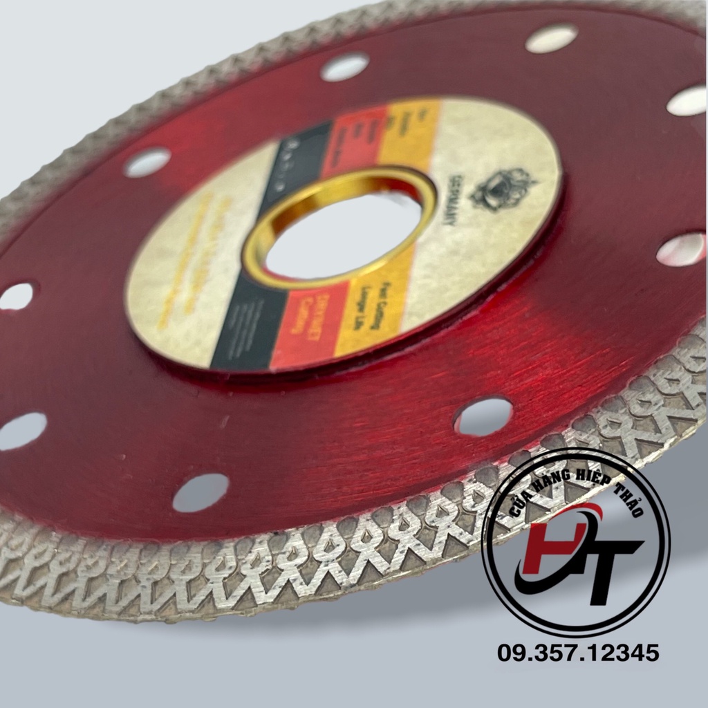 Lưỡi cắt gạch men đa năng Germany Cao cấp - Chuyên cắt đá Marble , Bóng kiếng , Hoa cương 105mm LCGM-GMN